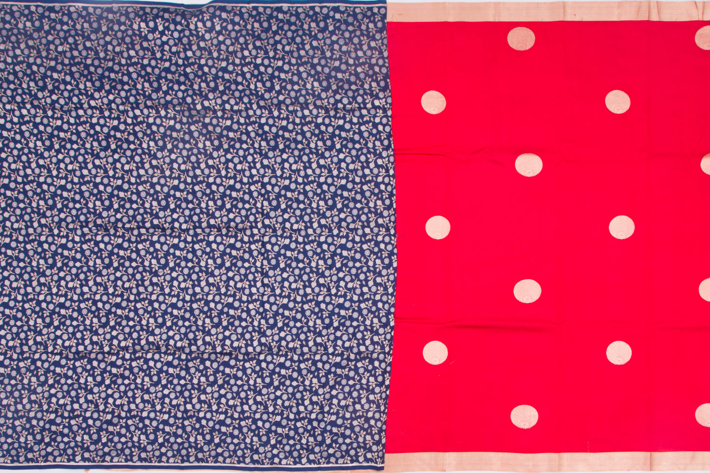 Banarasi Silk Butta Red Saree