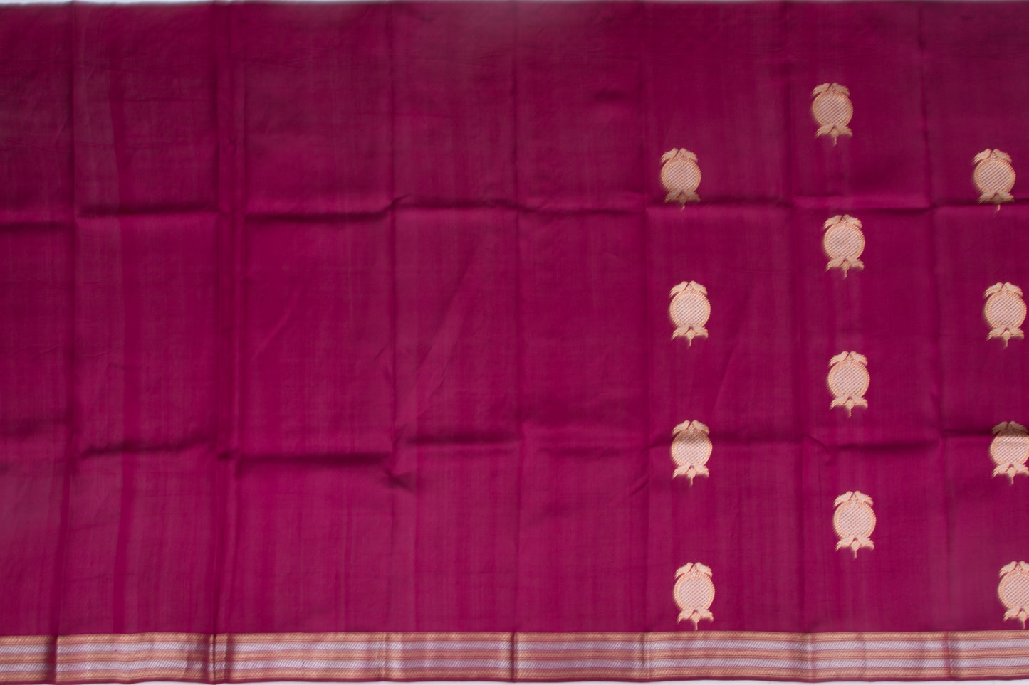Banarasi Silk Butta Burgundy Saree