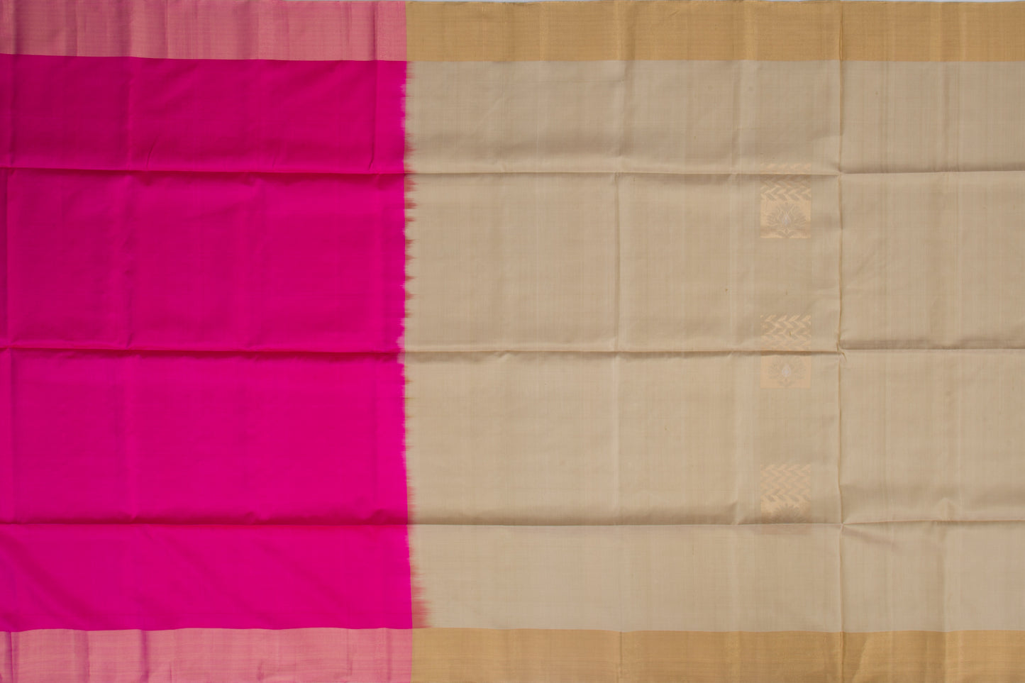 Coimbatore Silk Butta Beige Saree