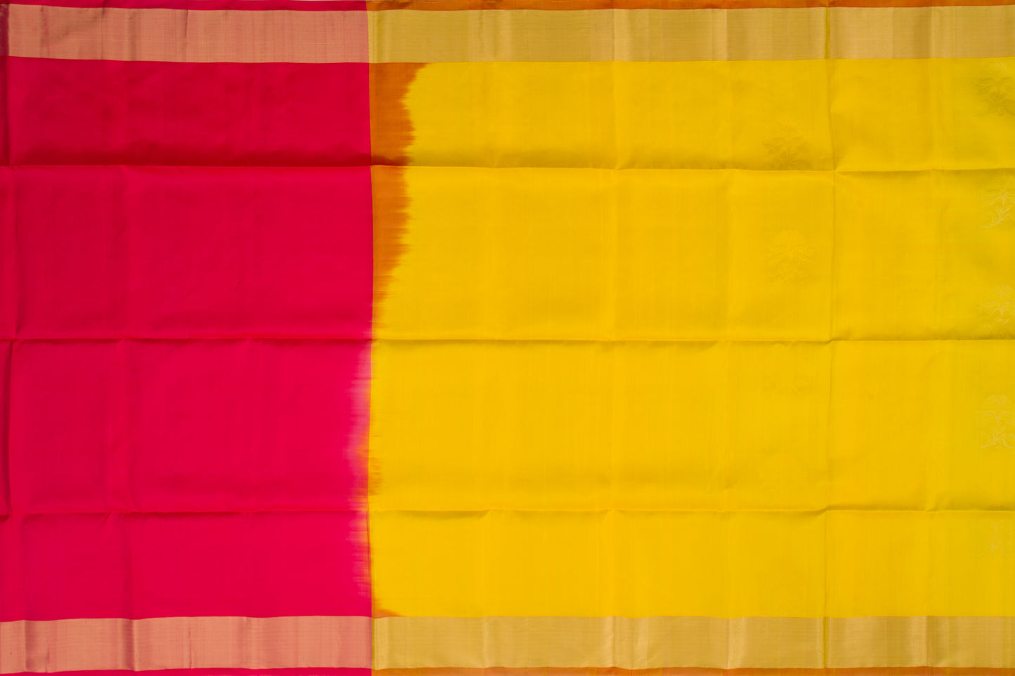 Coimbatore Silk Butta Yellow Saree