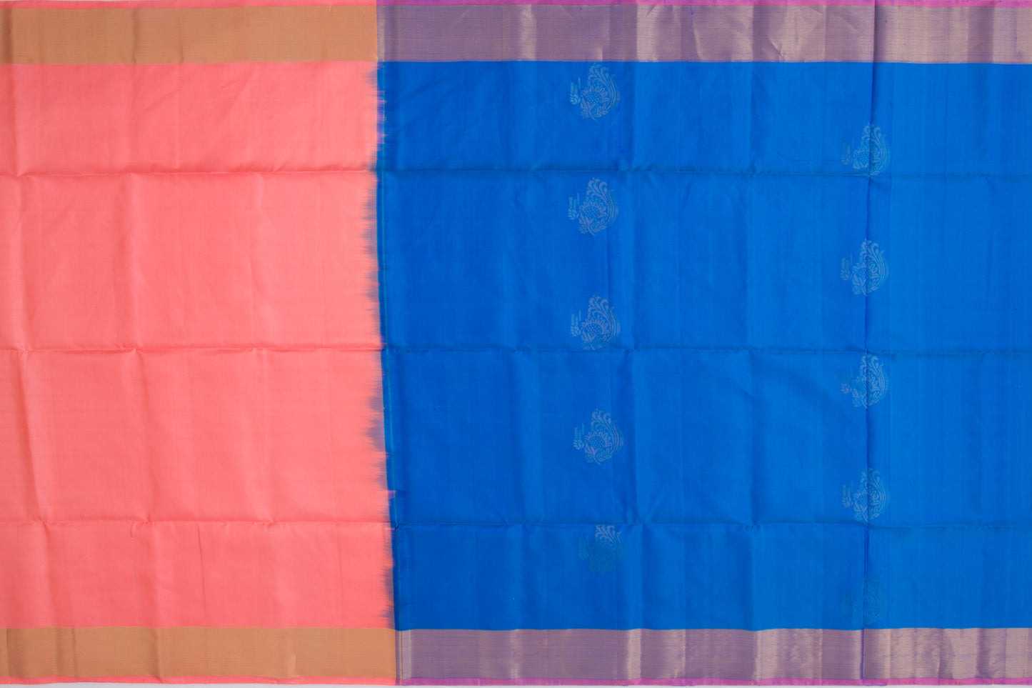 Coimbatore Silk Butta Dark Blue Saree