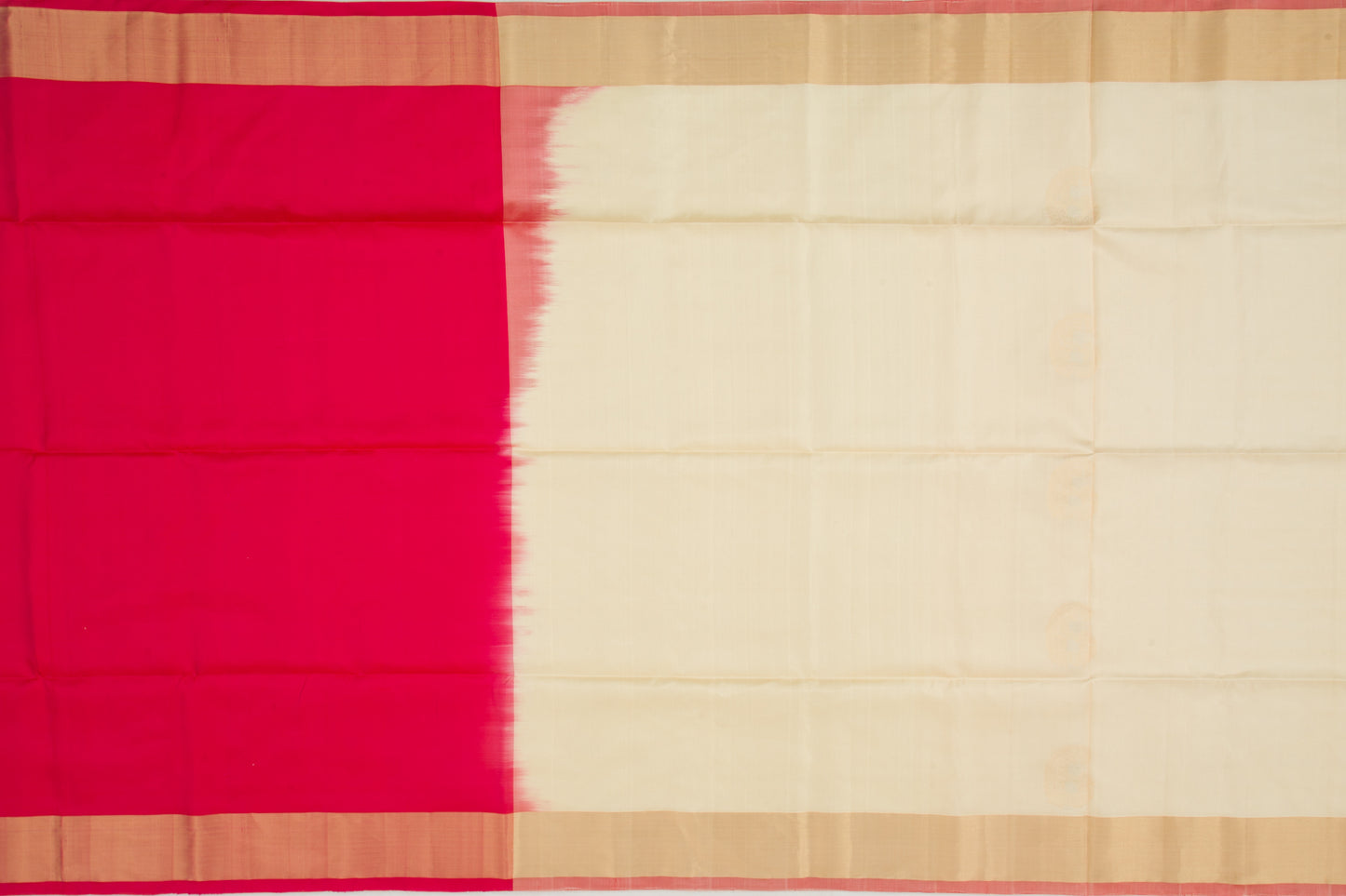 Coimbatore Silk Butta Cream Saree
