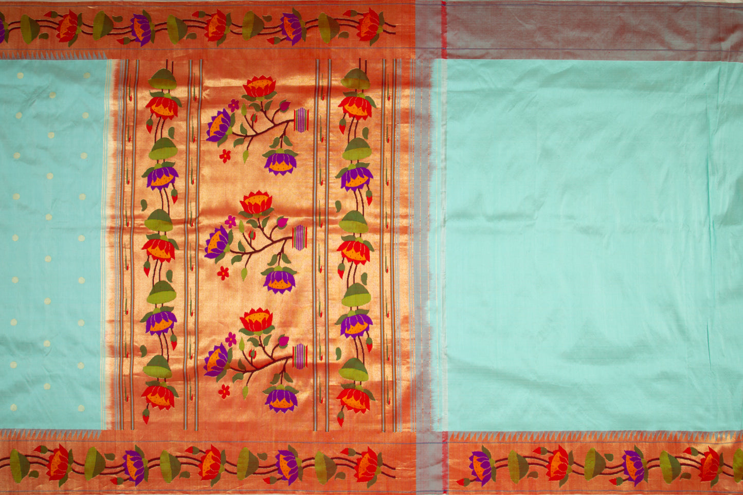 Paithani Silk Butta Pastel Blue Saree