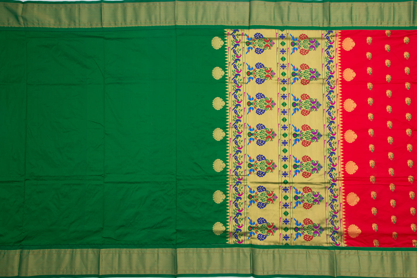 Coimbatore Silk Butta Red Saree