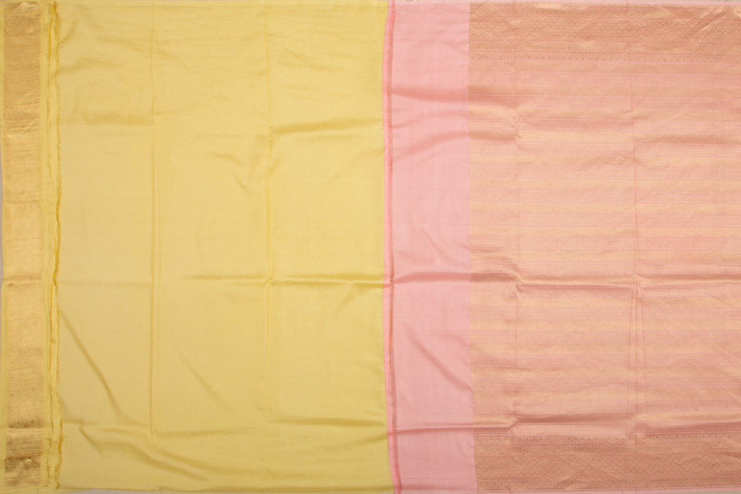 Banarasi Silk Lines Peach Saree