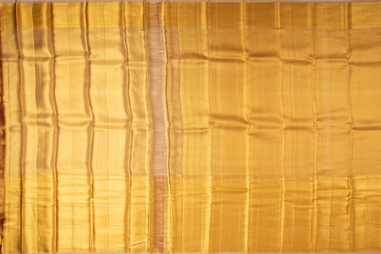 Kanchipuram Silk Tissue Brocade Gold Saree