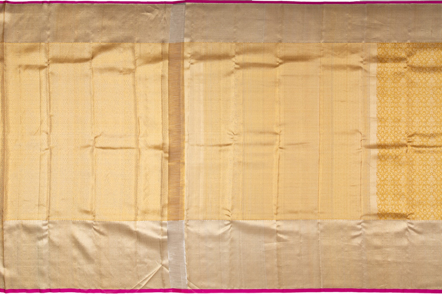Kanchipuram Silk Tissue Brocade Gold Saree