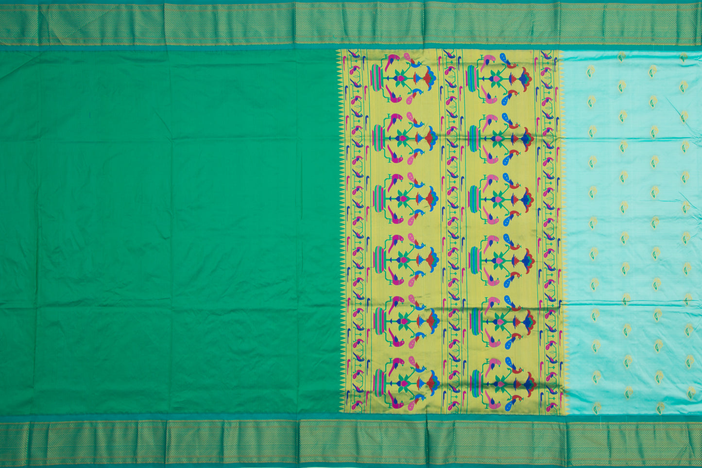 Coimbatore Silk Butta Blue Saree