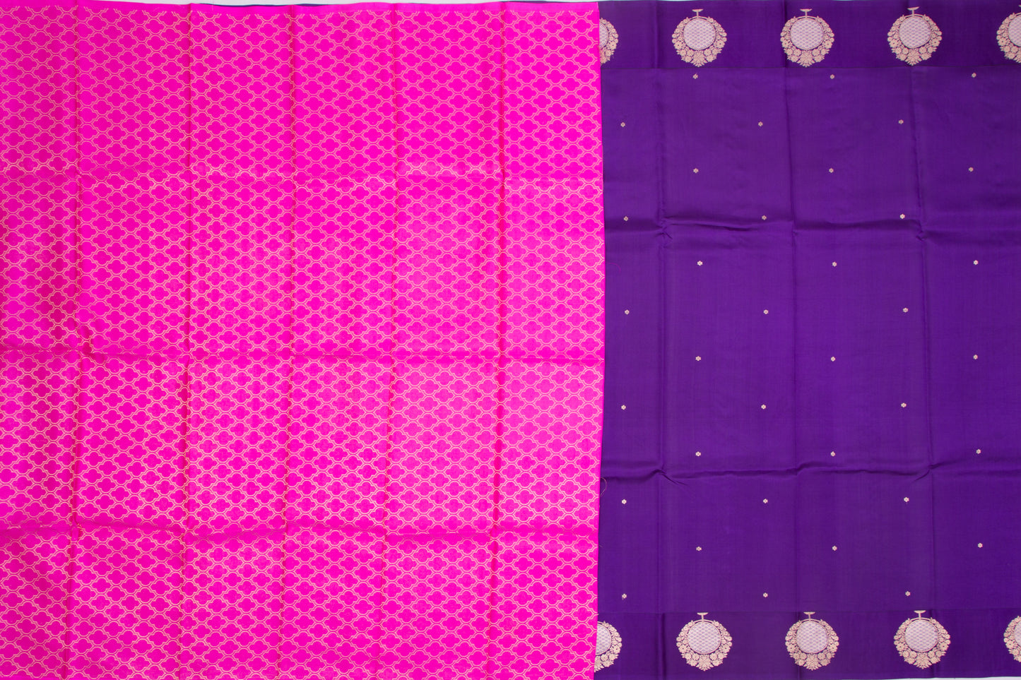 Banarasi Katan Silk Butta Purple Saree