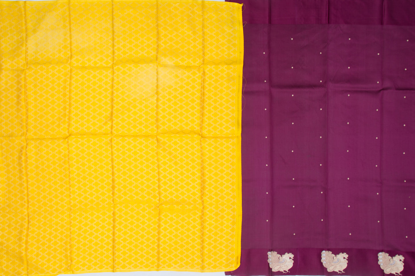 Banarasi Katan Silk Butta Purple Saree