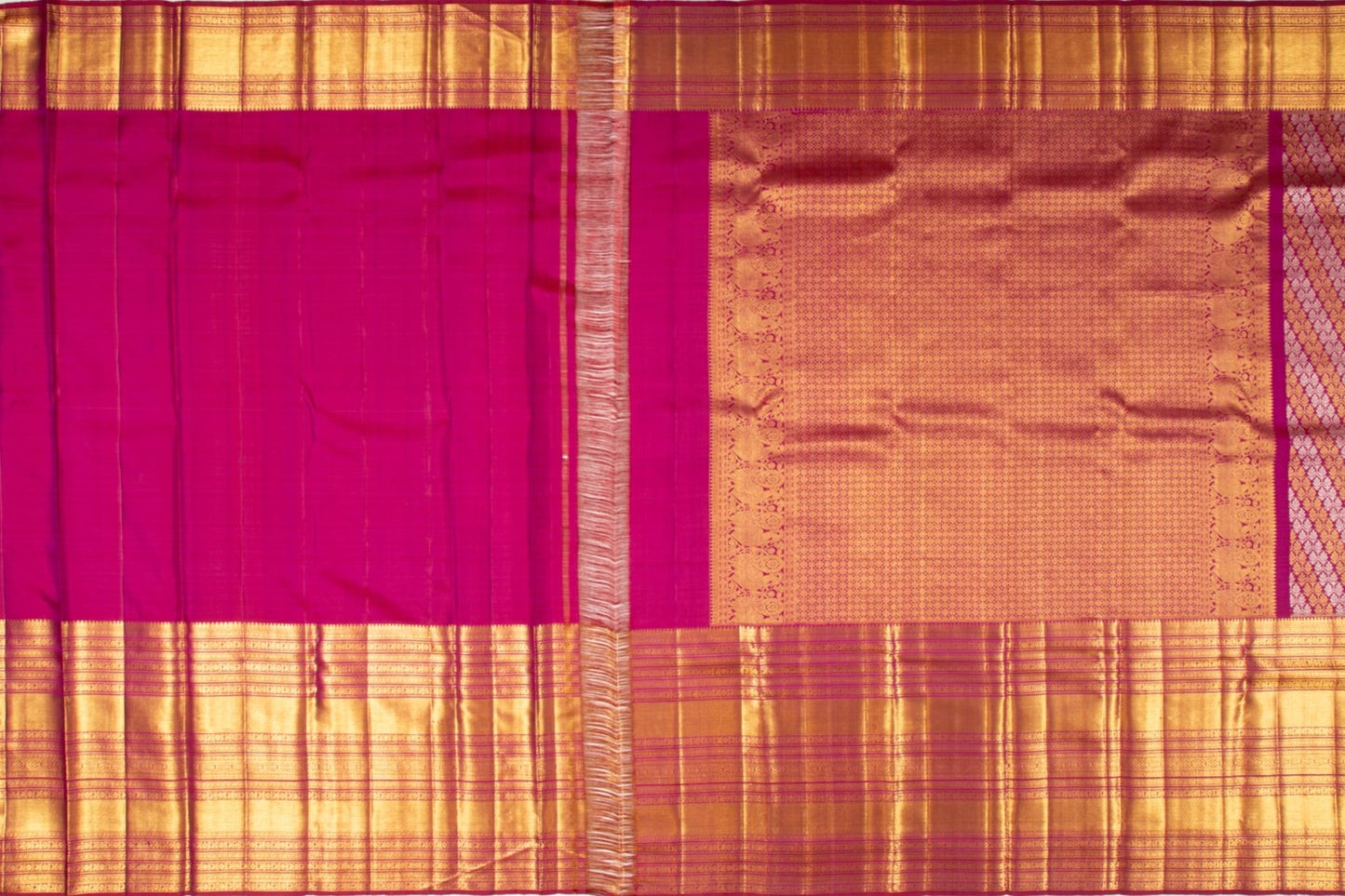 Kanchipuram Silk Brocade Purple Saree