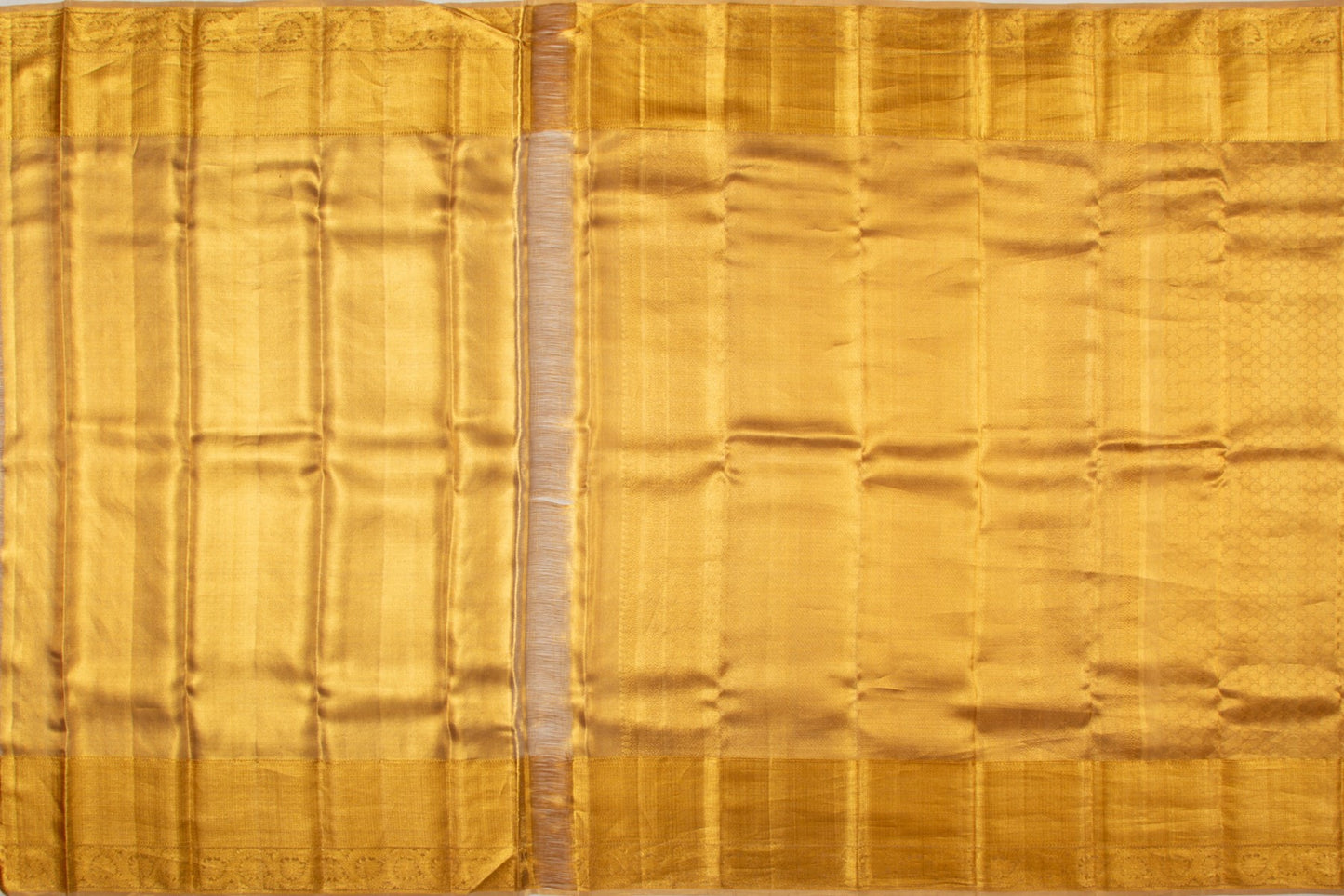 Kanchipuram Silk Tissue Brocade Gold Saree