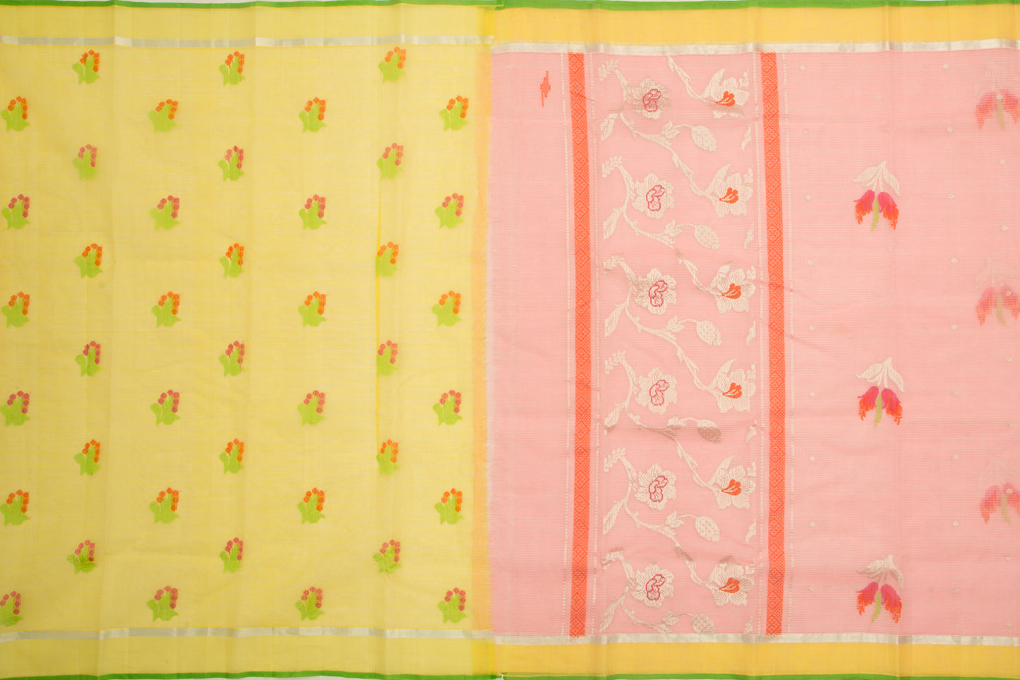 Kota Silk Butta Pink Saree