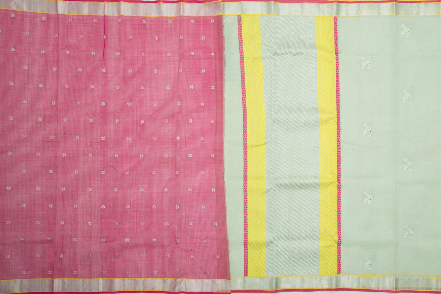 Kota Silk Butta Pastel Green Saree