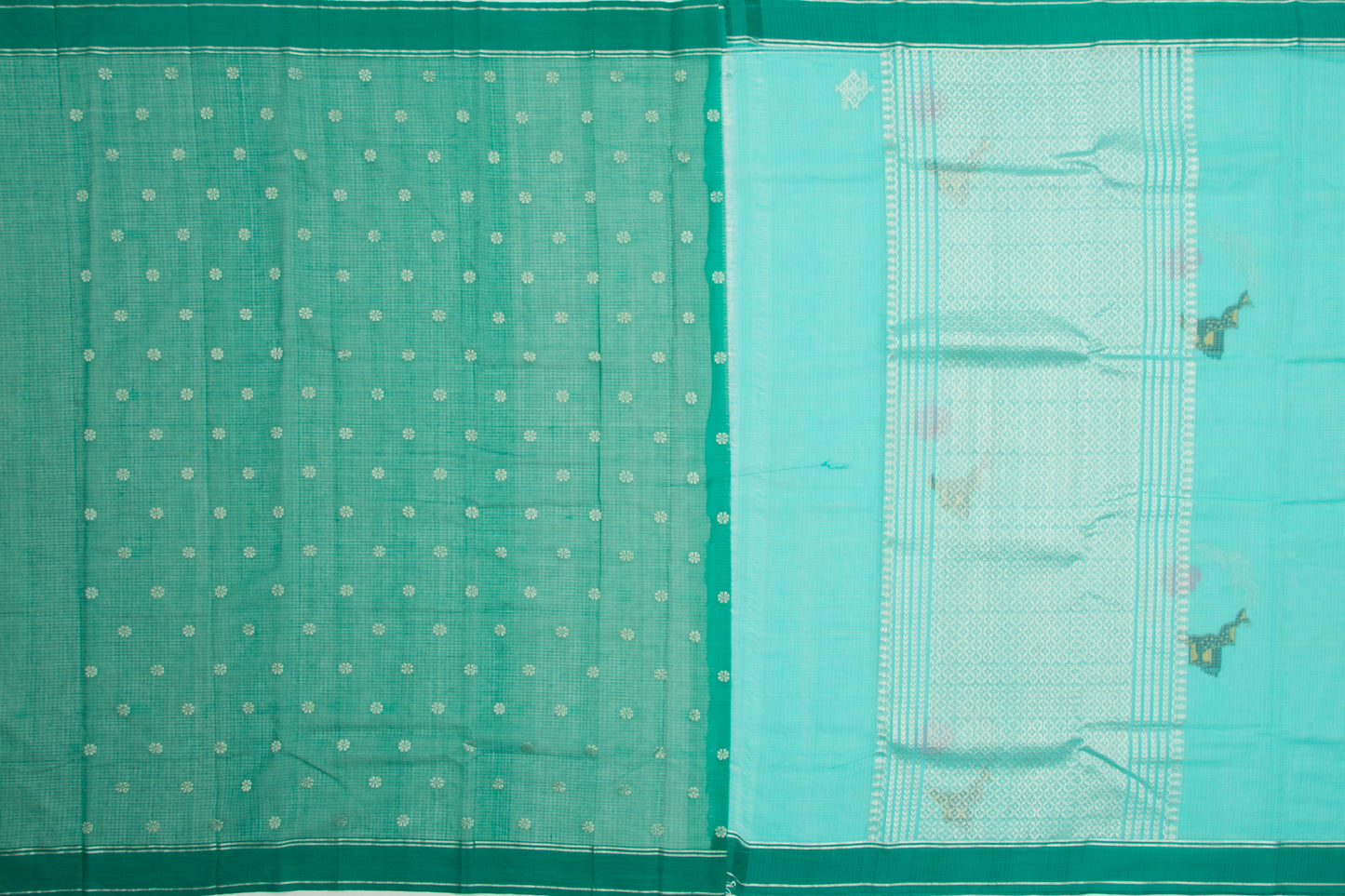 Kota Silk Butta Blue Saree
