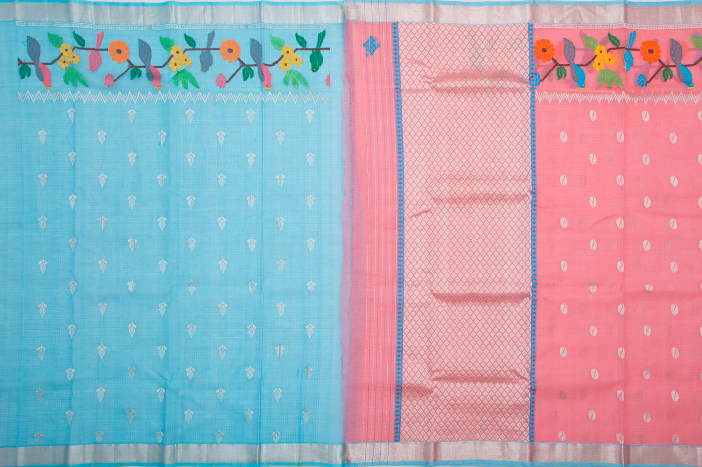 Kota Silk Butta Pink Saree