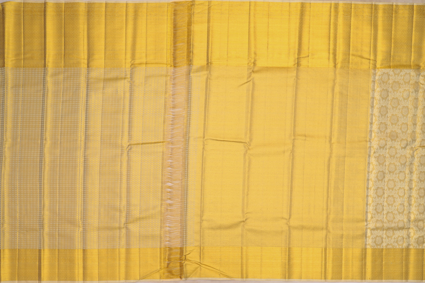 Kanchipuram Silk Tissue Brocade Gold Saree
