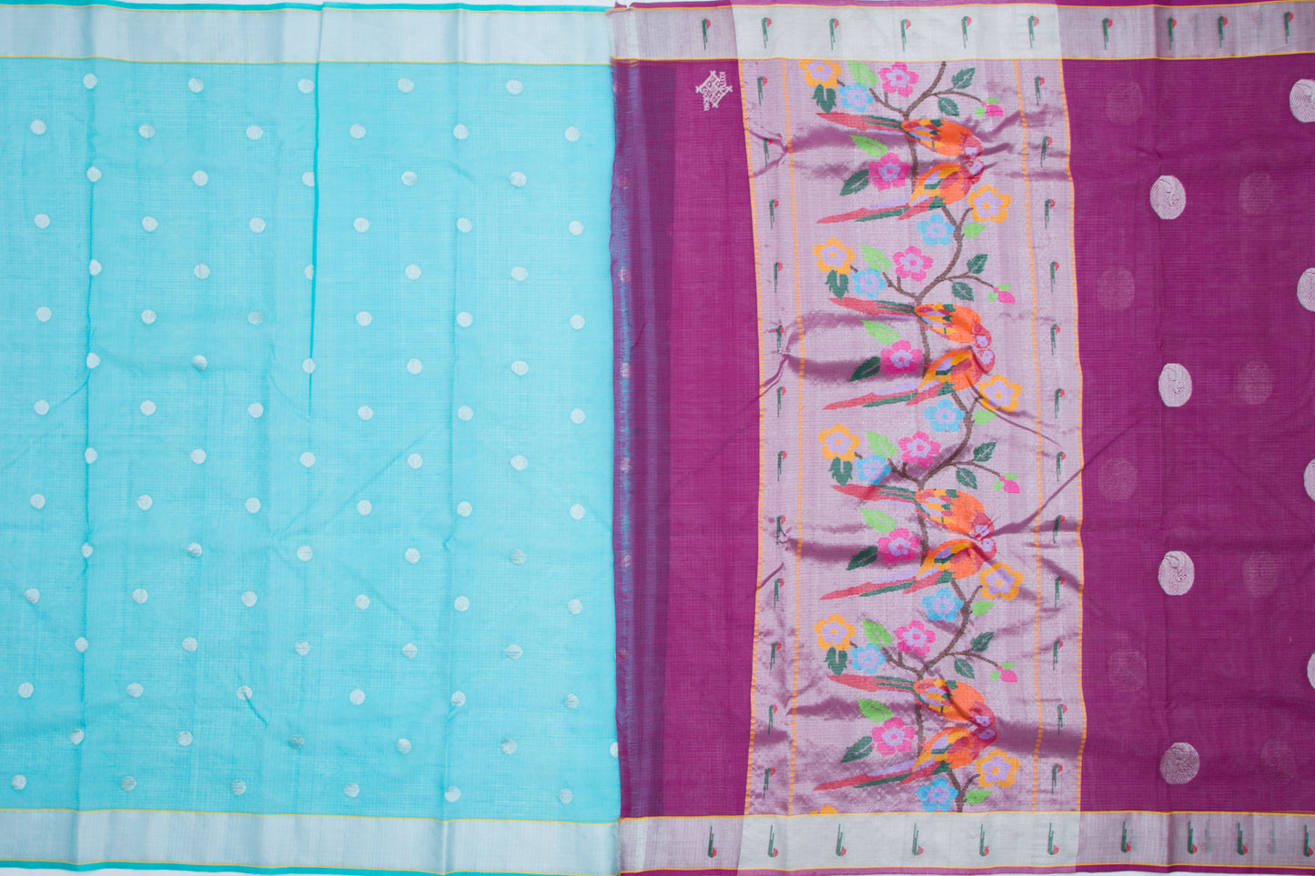 Kota Silk Butta Purple Saree