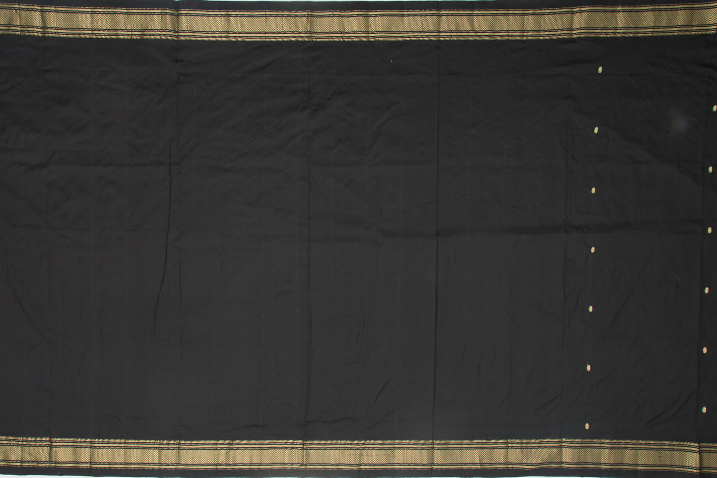 Paithani Silk Butta Black Saree