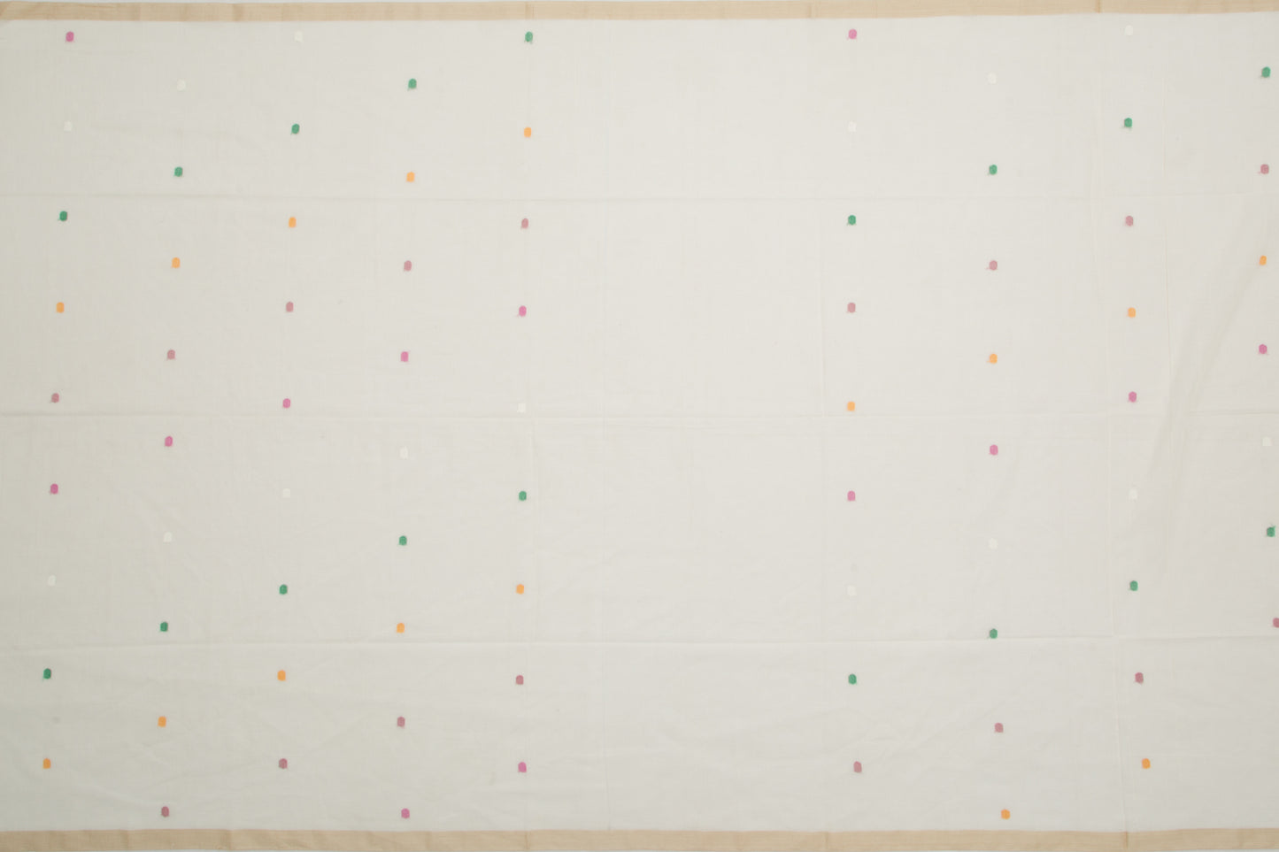 Phulia Cotton Butta White Saree