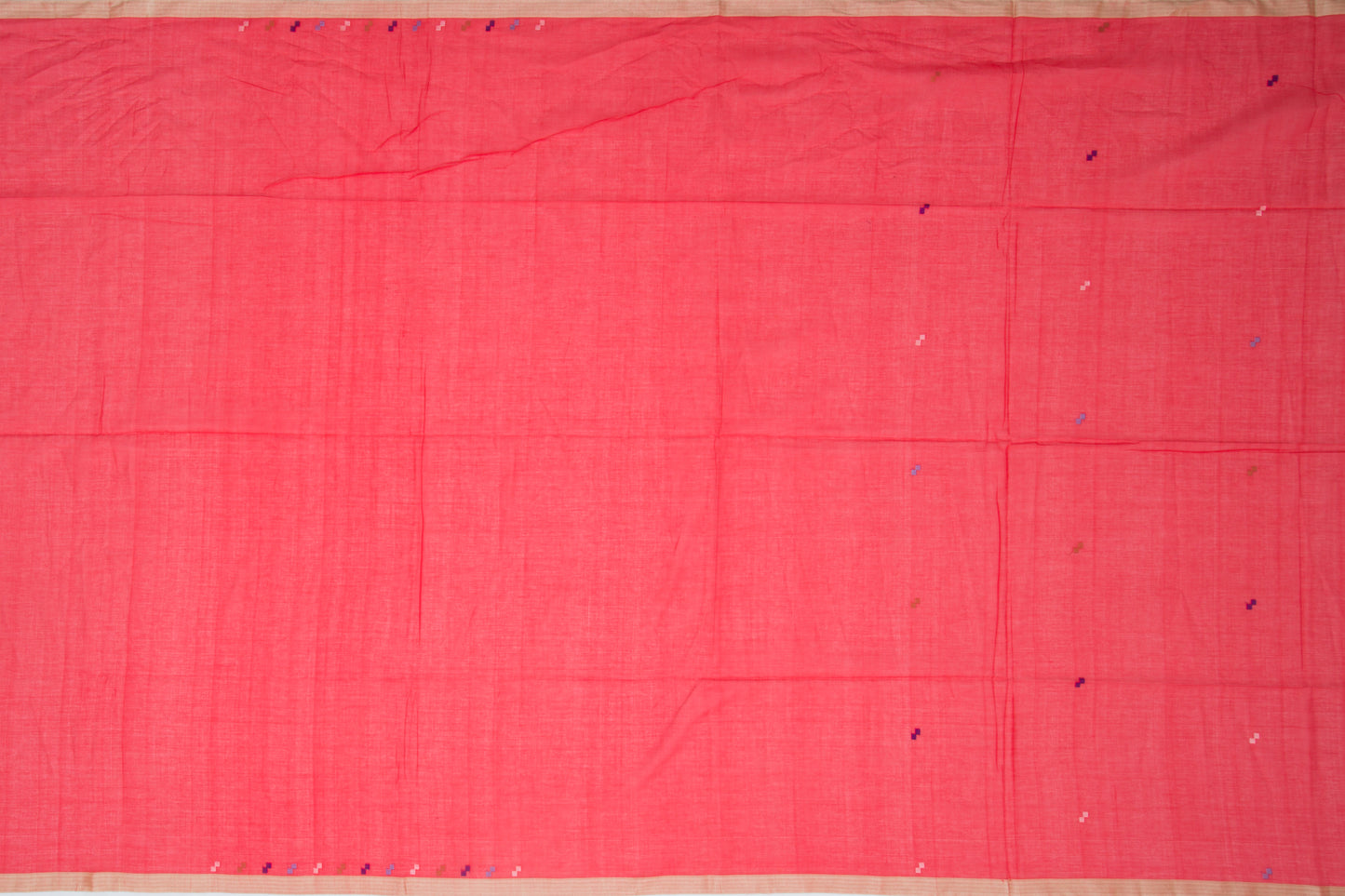 Phulia Cotton Butta Red Saree