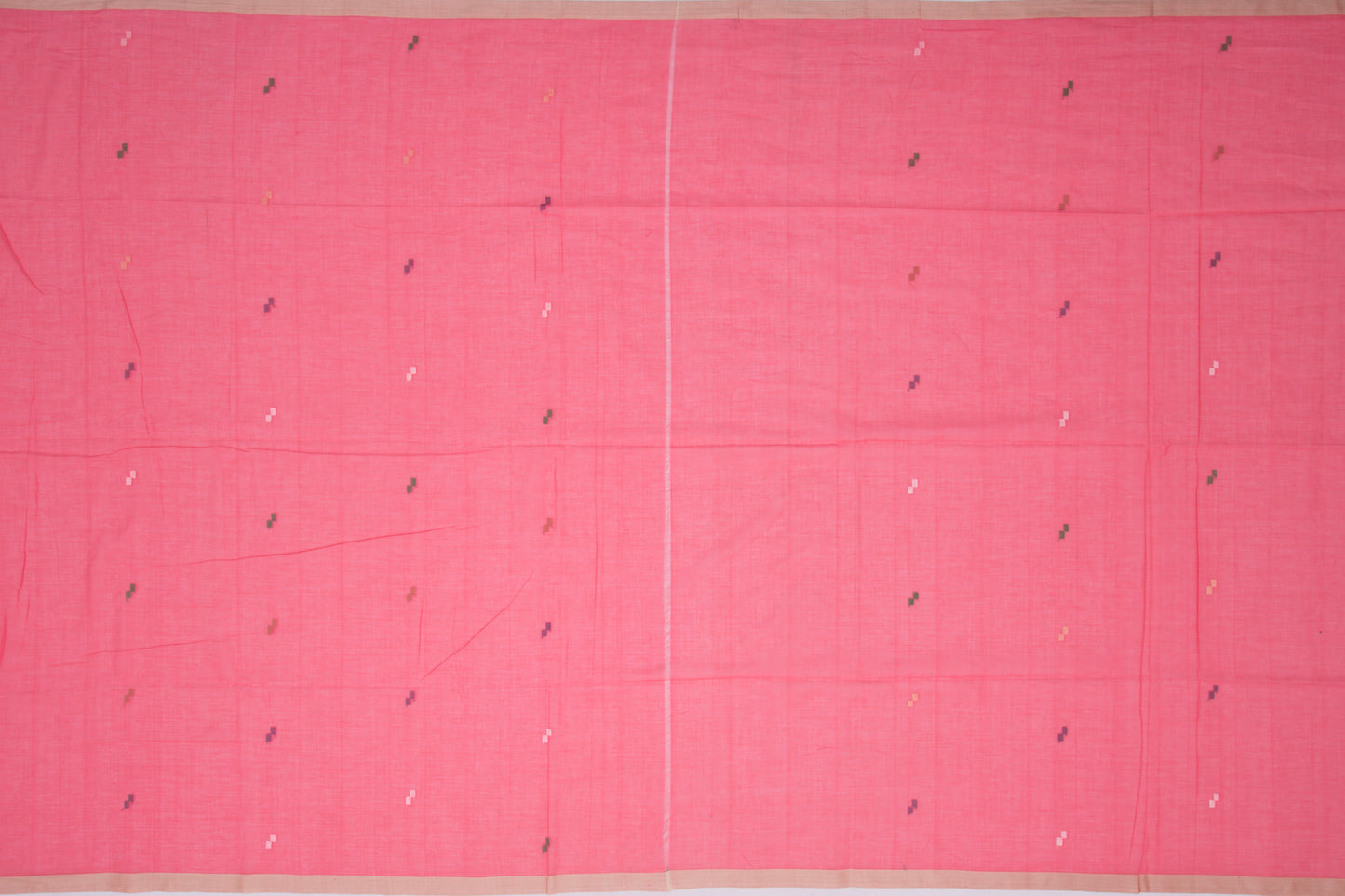 Phulia Cotton Butta Pink Saree