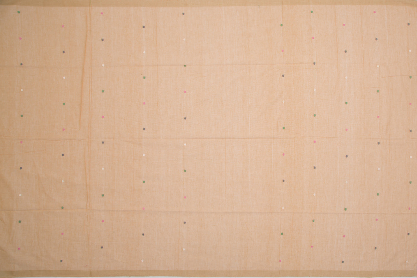 Phulia Cotton Butta Beige Saree