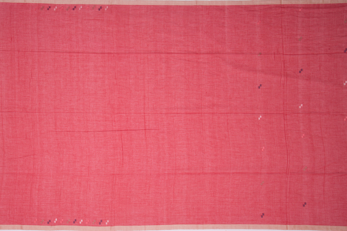 Phulia Cotton Butta Red Saree