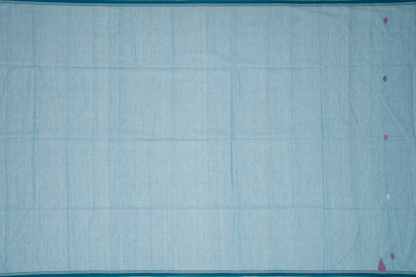 Phulia Cotton Butta Blue Saree