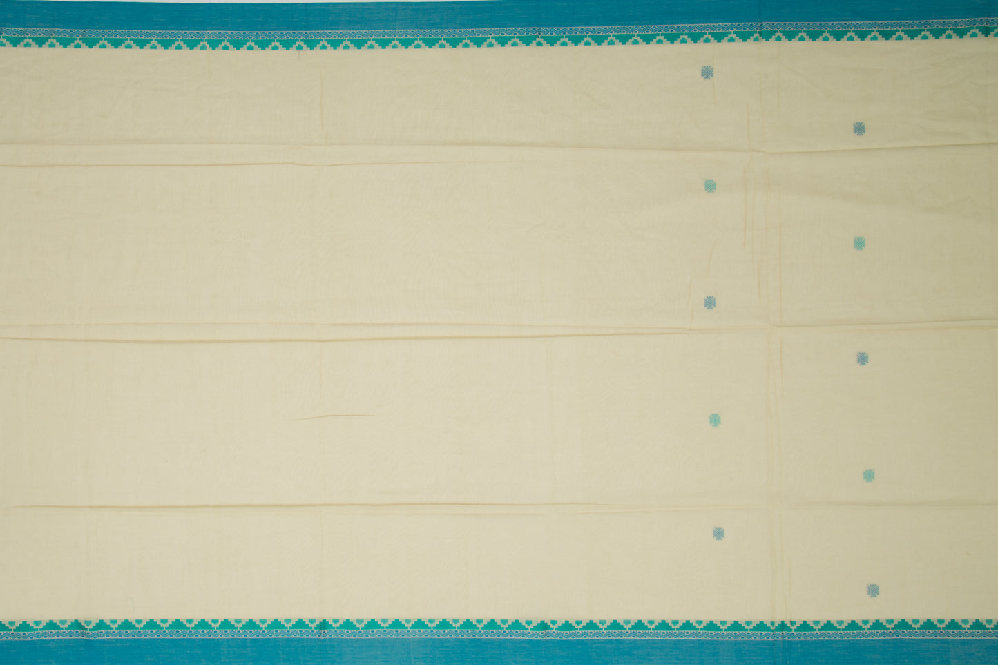 Phulia Cotton Butta Yellow Saree