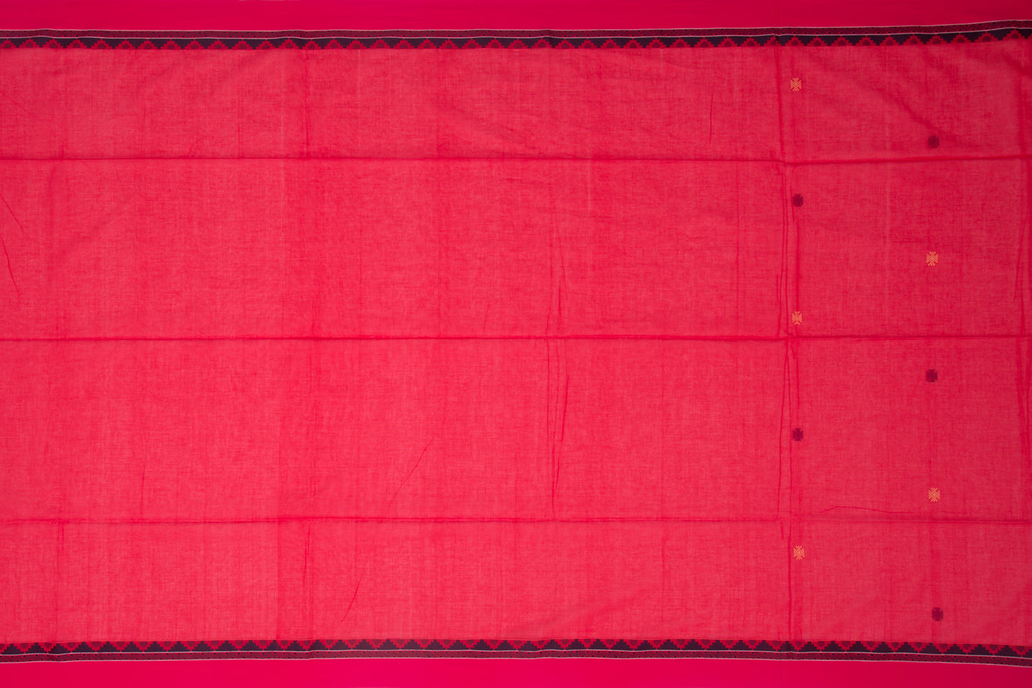 Phulia Cotton Butta Red Saree