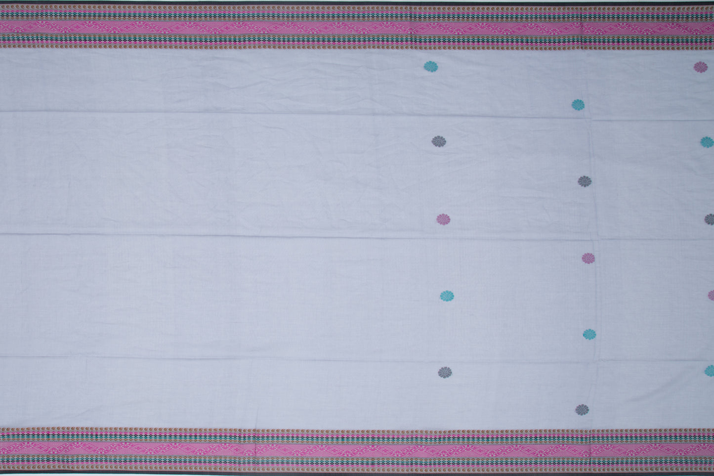 Phulia Cotton Butta Grey Saree