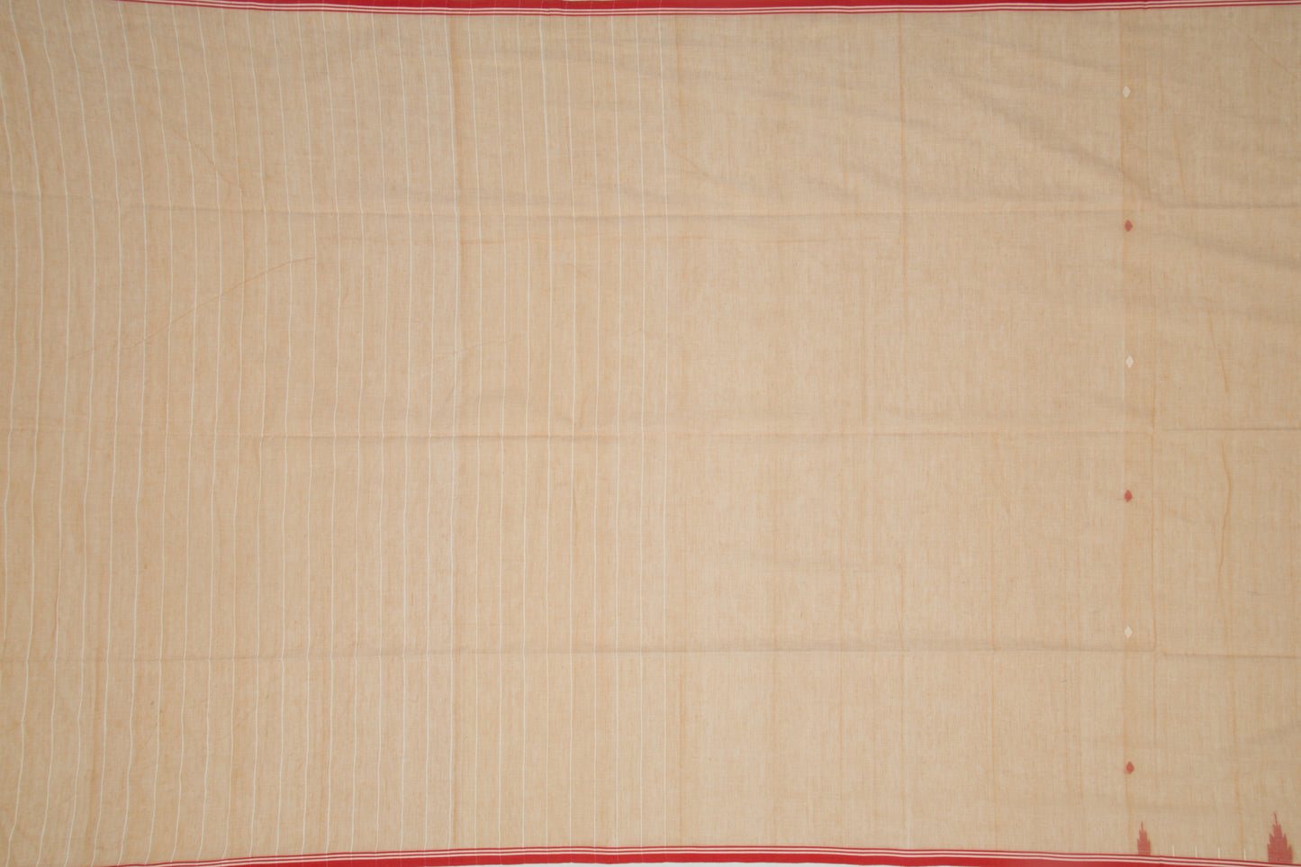 Phulia Cotton Butta Beige Saree