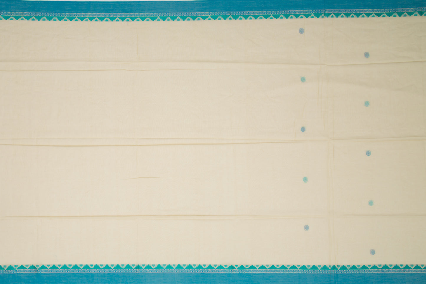 Phulia Cotton Butta Cream Saree