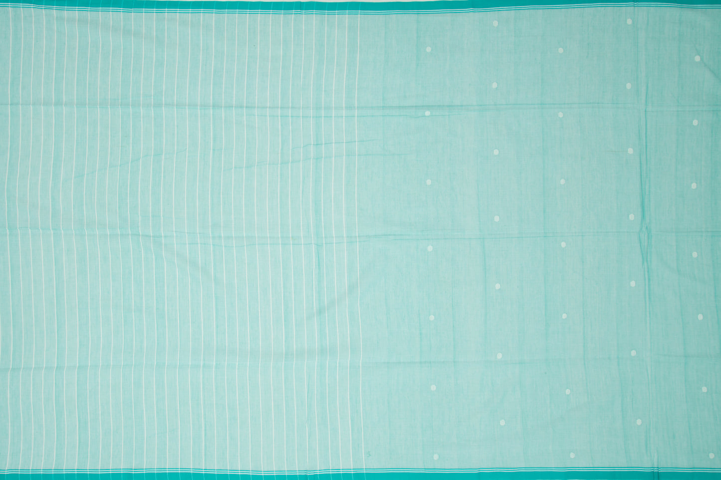 Phulia Cotton Butta Sky Blue Saree