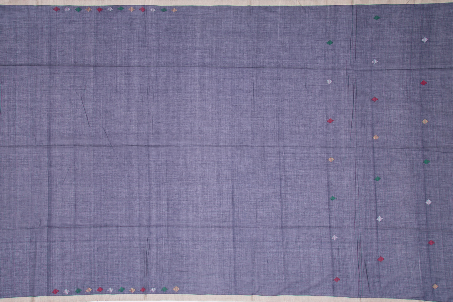 Phulia Cotton Butta Dark Blue Saree