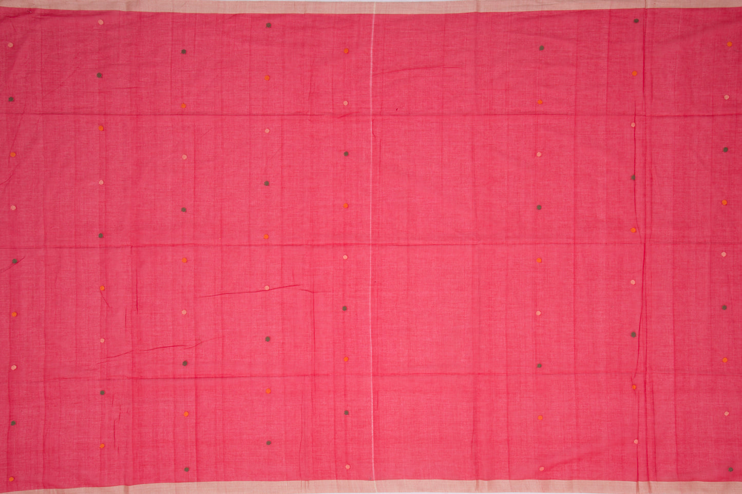 Phulia Cotton Butta Red Saree