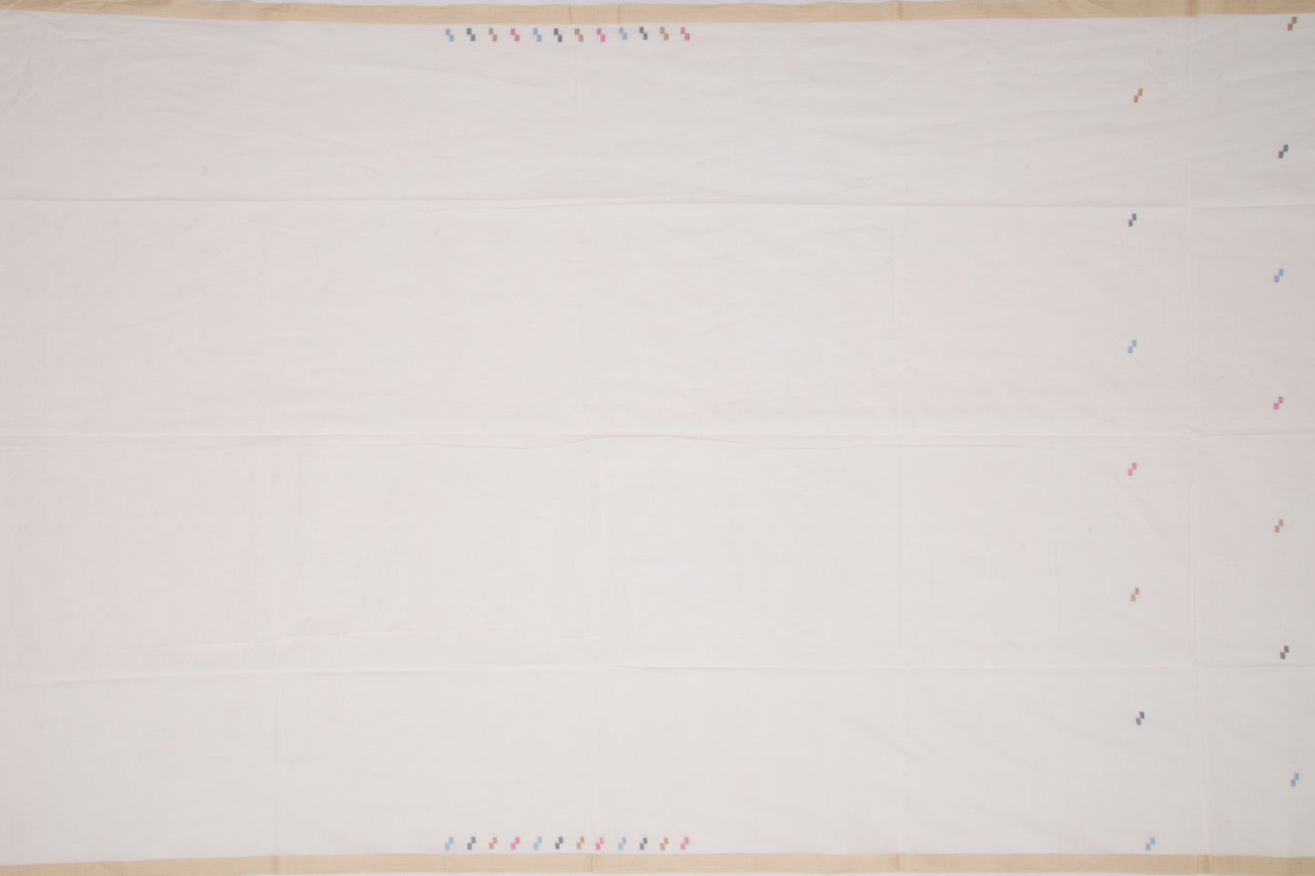 Phulia Cotton Butta White Saree