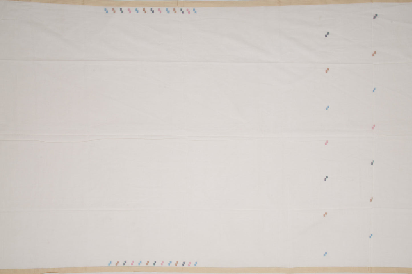 Phulia Cotton Butta White Saree