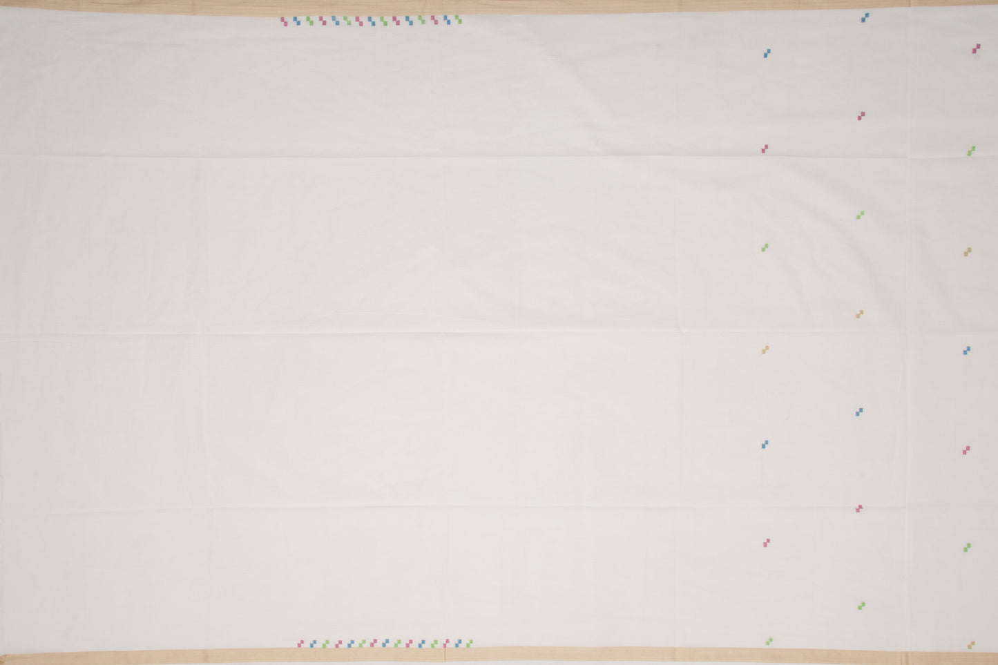 Phulia Cotton Butta White Saree