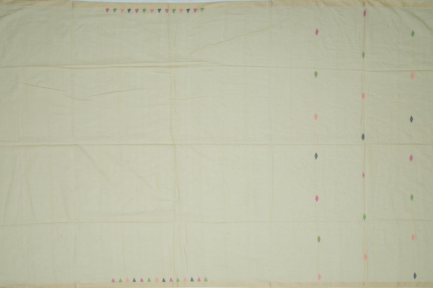 Phulia Cotton Butta Green Saree