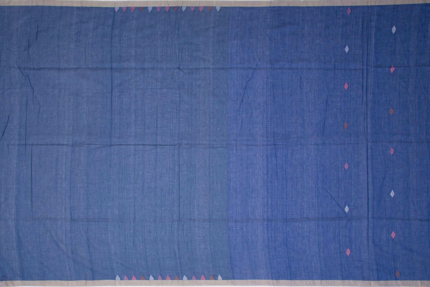 Phulia Cotton Butta Dark Blue Saree