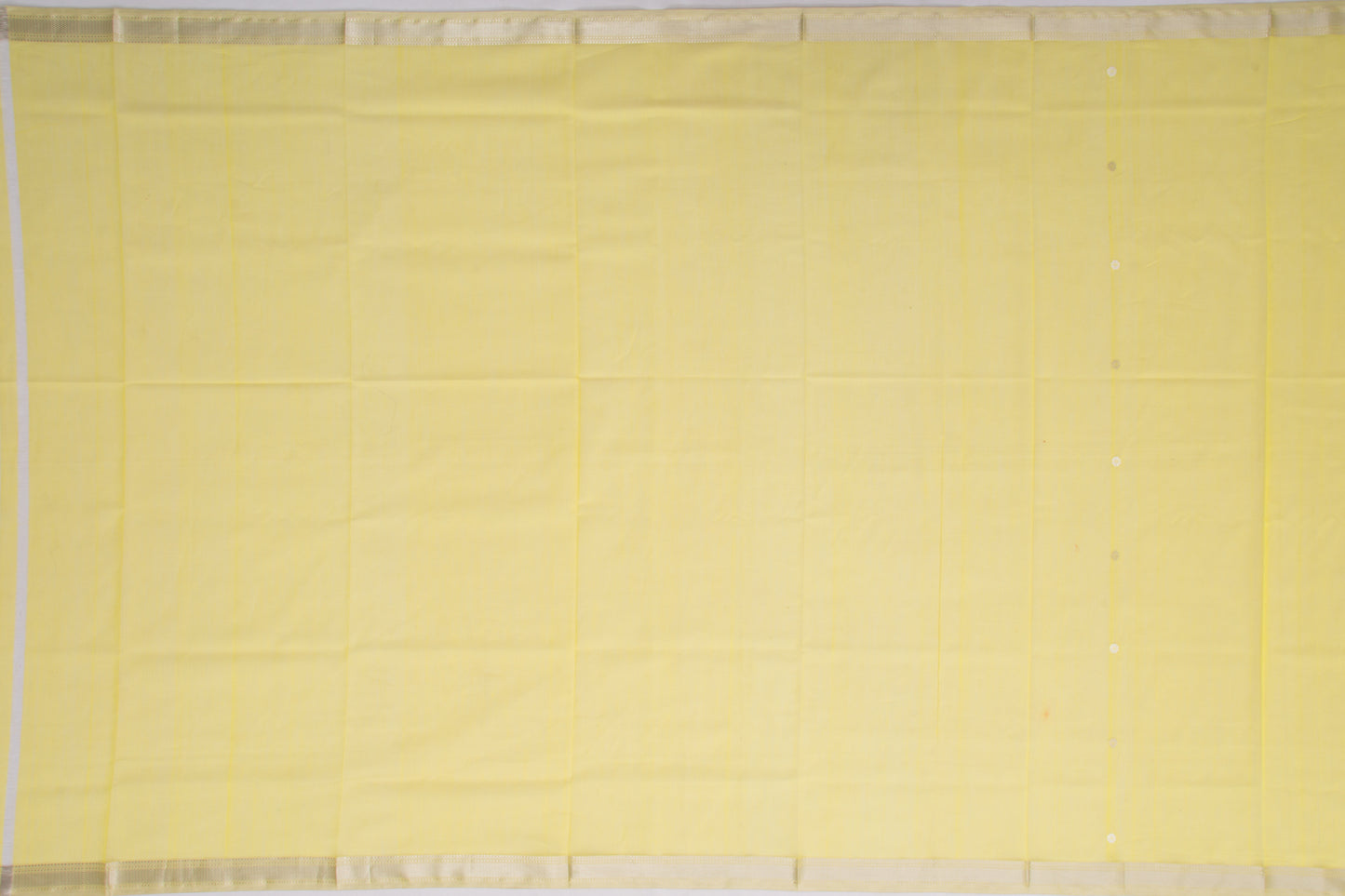 Maheshwari Cotton Butta Lemon Yellow Saree