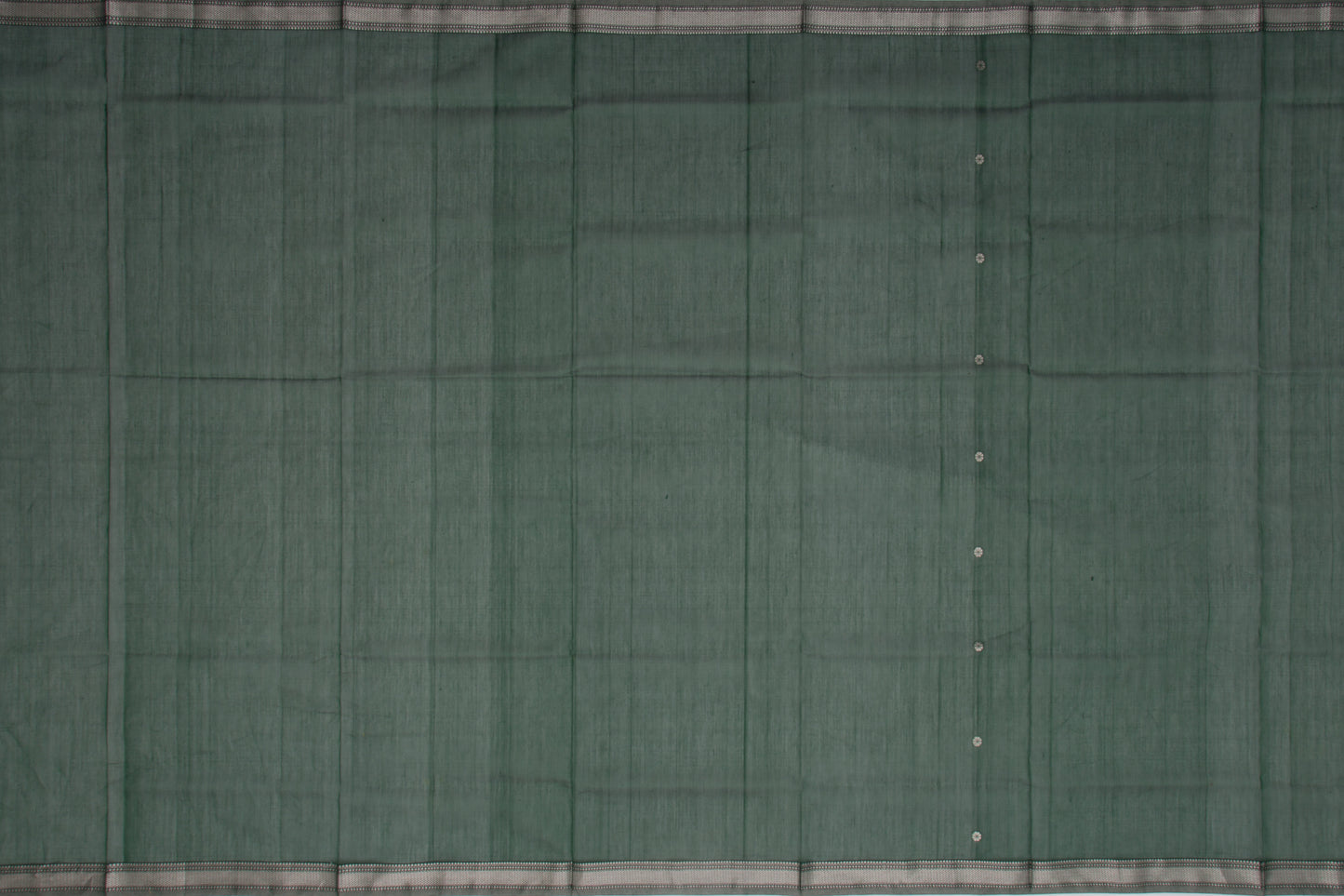 Maheshwari Cotton Butta Green Saree