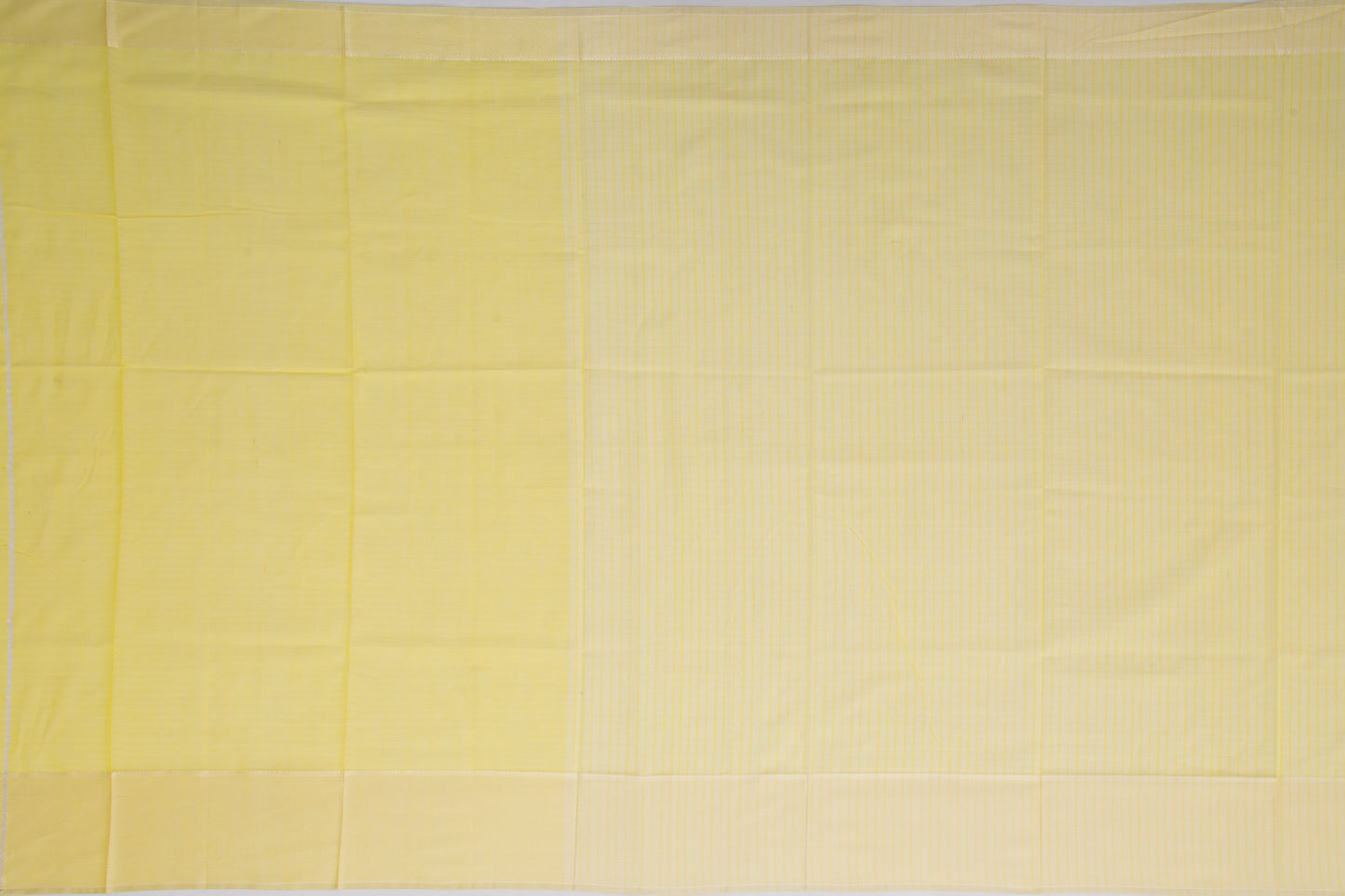 Maheshwari Cotton Checks Lemon Yellow Saree