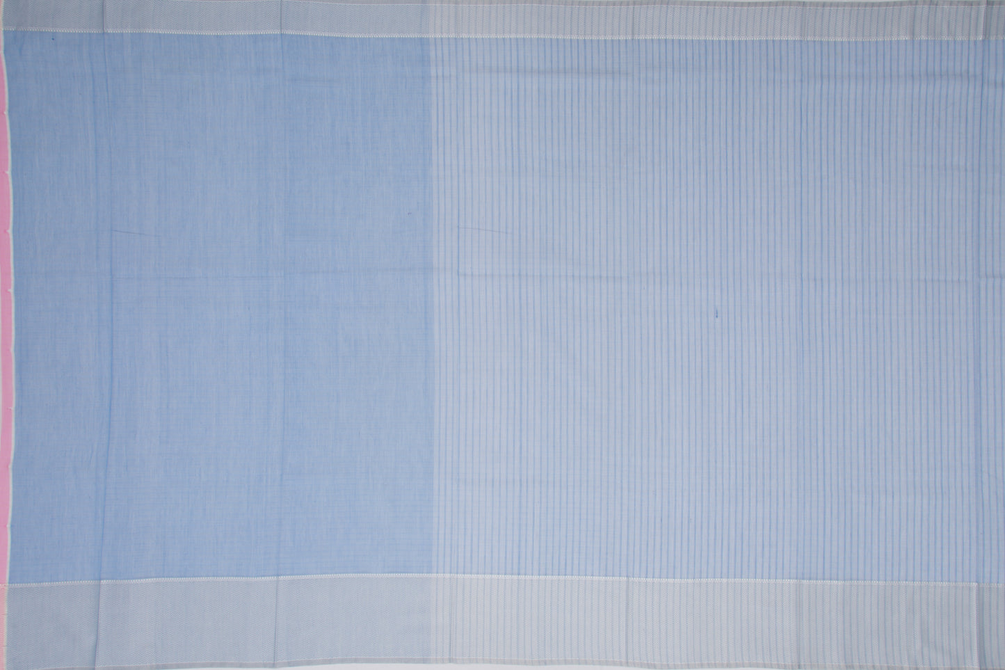 Maheshwari Cotton Checks Blue Saree