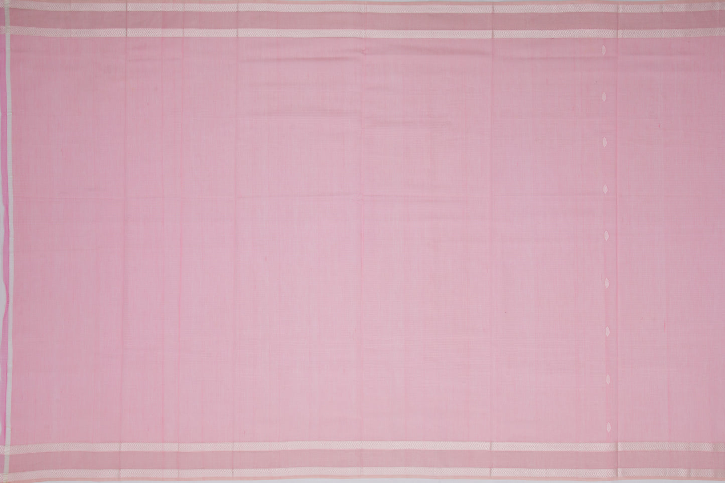 Maheshwari Cotton Horizontal Lines And Butta Pink Saree