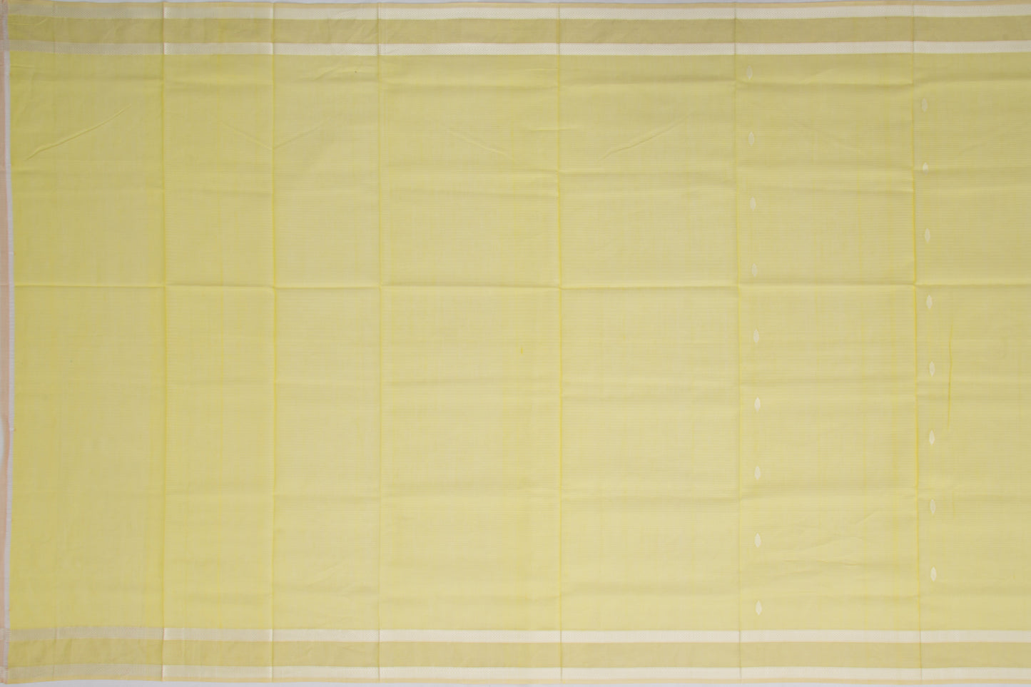 Maheshwari Cotton Horizontal Lines And Butta Green Saree