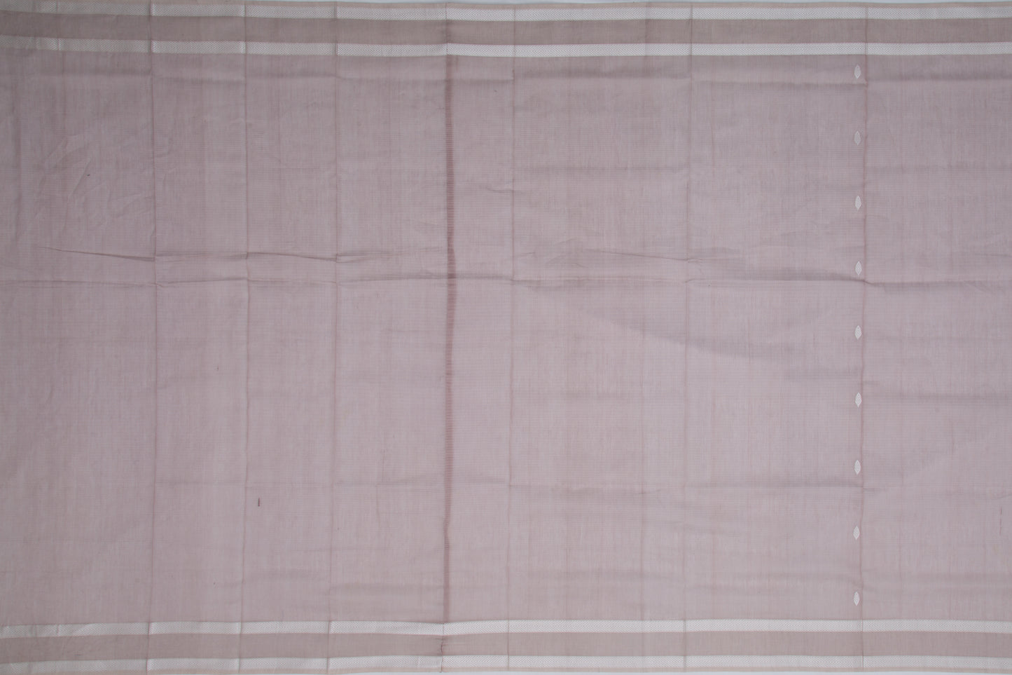 Maheshwari Cotton Horizontal Lines And Butta Lilac Saree