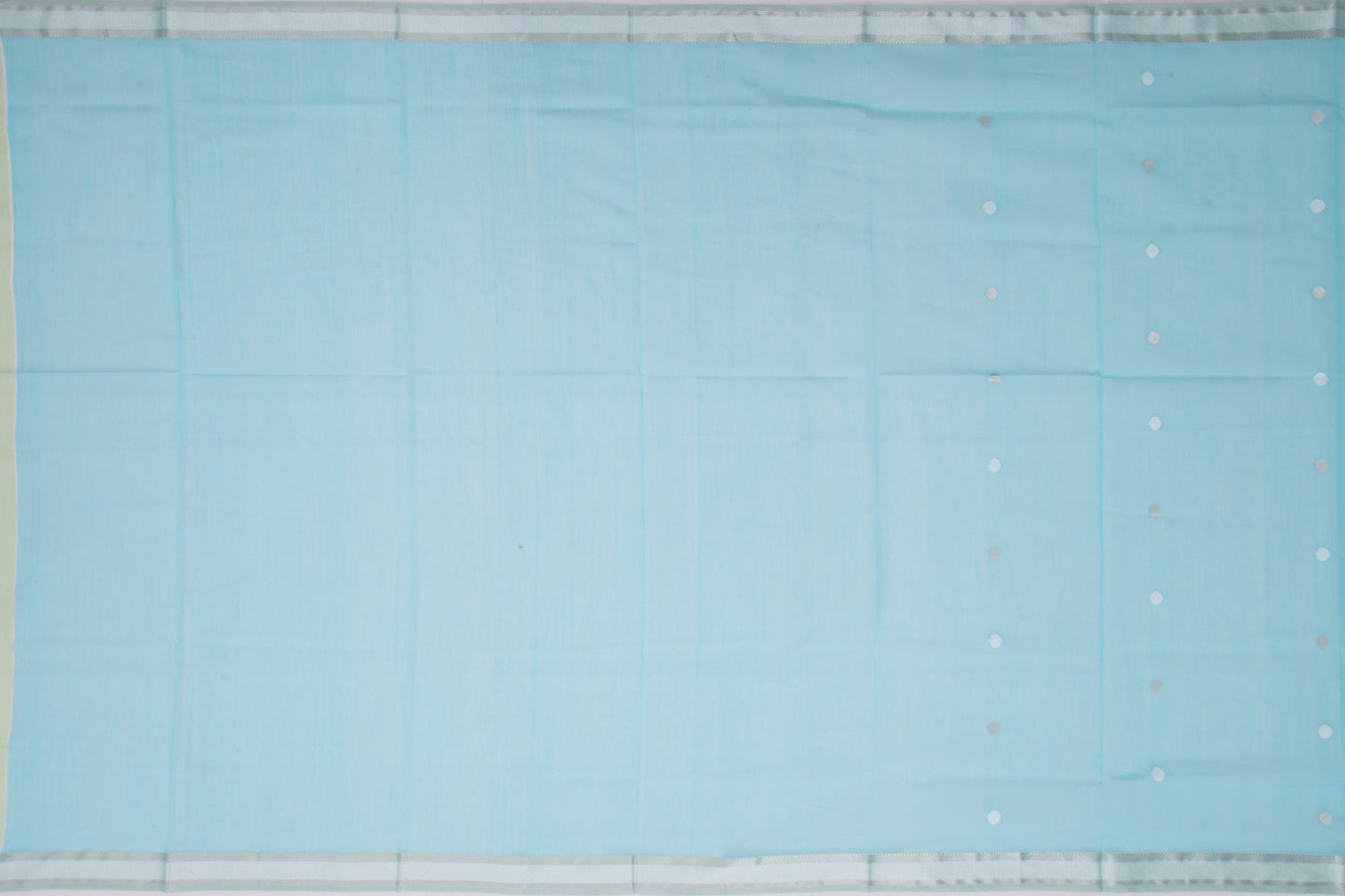 Maheshwari Cotton Butta Sky Blue Saree